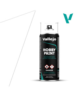VALLEJO ACRYLIC AEROSOL HOBBY PAINT - 28010 - Surface Primer - White