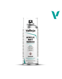 VALLEJO ACRYLIC AEROSOL HOBBY PAINT - 28531 - Matt Varnish