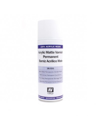 VALLEJO ACRYLIC PAINT SPRAY CAN  28531  -  CLEAR MATT AV28531