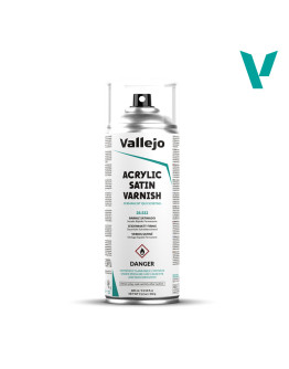 VALLEJO ACRYLIC AEROSOL HOBBY PAINT - 28532 - Satin Varnish