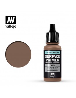 VALLEJO AUXILIARY PRODUCTS - 70.626 - SURFACE PRIMER - LEATHER BROWN - 17ML