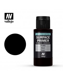 VALLEJO AUXILIARY PRODUCTS - 73.602 - SURFACE PRIMER - BLACK - 60ML