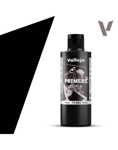 VALLEJO AUXILIARY PRODUCTS - 74.602 - SURFACE PRIMER - BLACK - 200ML