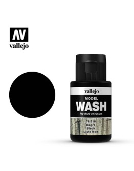 VALLEJO MODEL WASH - 76.518 - BLACK - 35ML