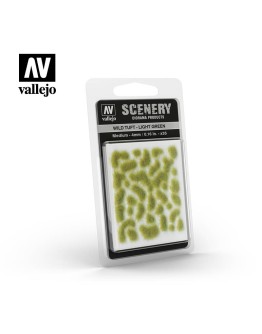 VALLEJO DIORAMA SCENERY - SC407 - WILD TUFT - LIGHT GREEN - MEDIUM - 4mm AVSC407