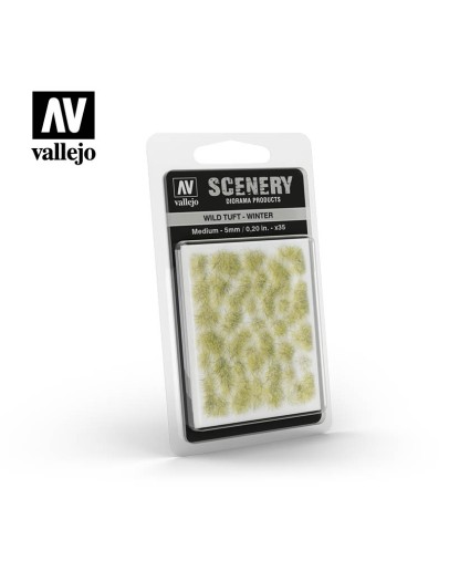 VALLEJO DIORAMA SCENERY - SC410 - WILD TUFT - WINTER - MEDIUM - 5mm AVSC410