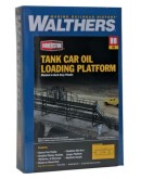 WALTHERS CORNERSTONE HO BUILDING KIT  9333104 TANK CAR OIL LOADING PLATFORM