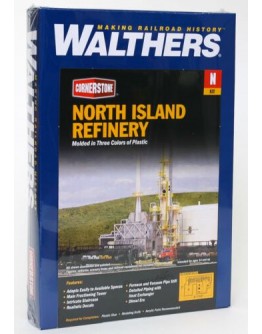 WALTHERS CORNERSTONE N BUILDING KIT  9333219 NORTH ISLAND OIL REFINERY