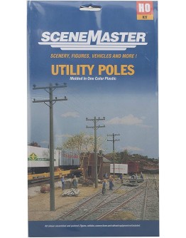WALTHERS SCENEMASTER HO ACCESSORIES 9494120 UTILITY POLES