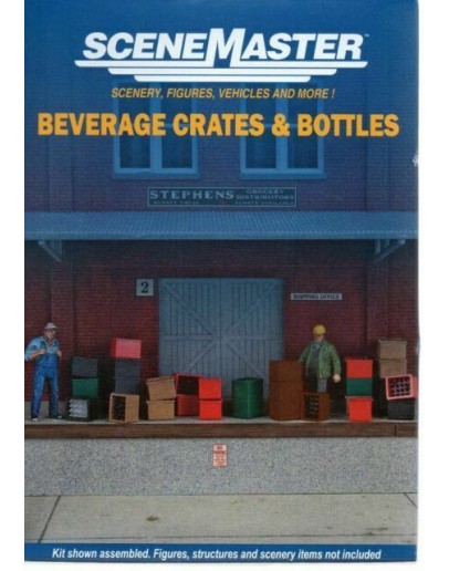 WALTHERS SCENEMASTER HO ACCESSORIES 9494153 BEVERAGE CRATES & BOTTLES [ 80 ONLY ]