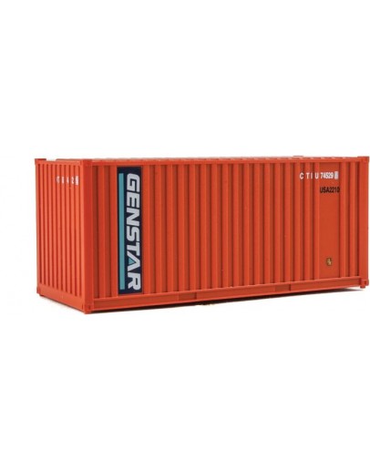 WALTHERS SCENEMASTER HO CONTAINER 9498003 20' RIB SIDE CONTAINER - GENSTAR