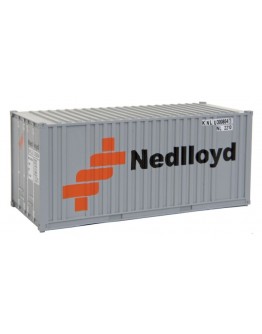 WALTHERS SCENEMASTER HO CONTAINER 9498005 20' RIB SIDE CONTAINER - NEDLLOYD