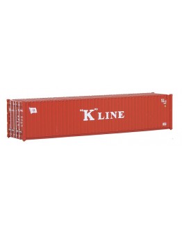 WALTHERS SCENEMASTER HO CONTAINER 9498153 40' RIB SIDE CONTAINER - K LINE
