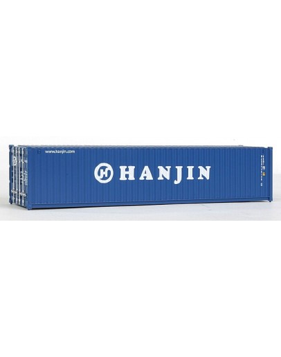 WALTHERS SCENEMASTER HO CONTAINER 9498158 40' RIB SIDE CONTAINER - HANJIN