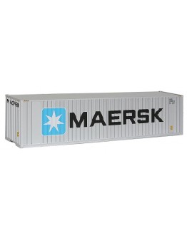 WALTHERS SCENEMASTER HO CONTAINER 9498201 40' HIGH CUBE CORRUGATED CONTAINER WITH FLAT ROOF - MAERSK