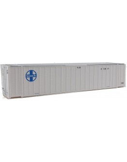 WALTHERS SCENEMASTER HO CONTAINER 9498456 48' RIB-SIDE CONTAINER - SANTA FE