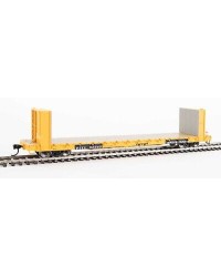 WALTHERS MAINLINE HO WAGON 9105823 60' PULLMAN STANDARD BULKHEAD FLATCAR TRAILER-TRAIN PTTX #92340 WAL9105823