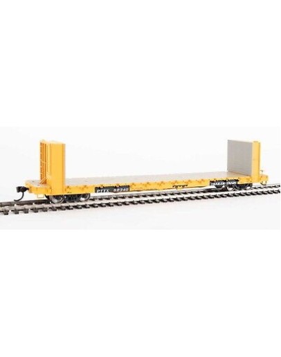 WALTHERS MAINLINE HO WAGON 9105823 60' PULLMAN STANDARD BULKHEAD FLATCAR TRAILER-TRAIN PTTX #92340 WAL9105823