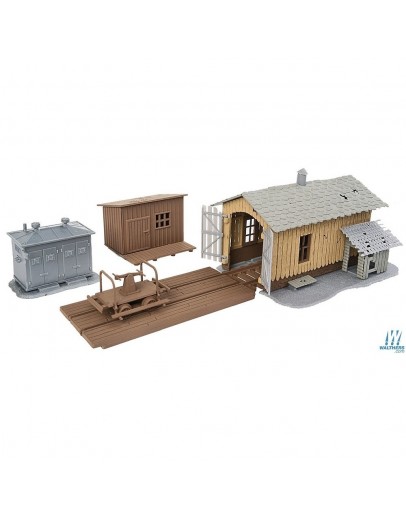 WALTHERS TRAINLINE HO BUILDING KIT  9310909 TRACKSIDE TOOL BUILDINGS