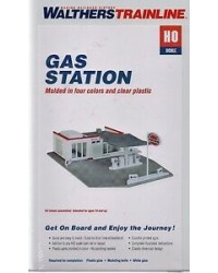 WALTHERS TRAINLINE HO BUILDING KIT  931920 GAS STATION KIT