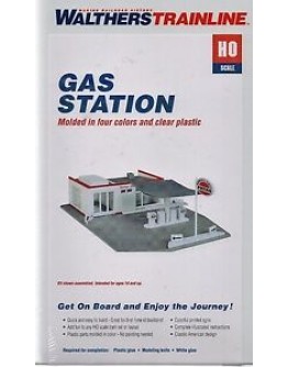 WALTHERS TRAINLINE HO BUILDING KIT  9310920 GAS STATION KIT