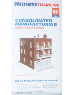 WALTHERS TRAINLINE HO BUILDING KIT  931903 CONSOLIDATED MANUFACTURING