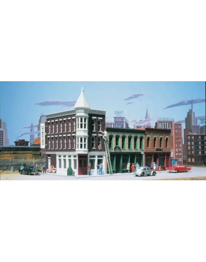 WALTHERS CORNERSTONE HO BUILDING KIT  9333029 MERCHANTS ROW II