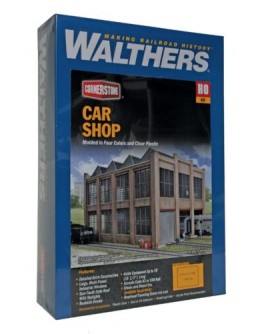 WALTHERS CORNERSTONE HO BUILDING KIT  9333040 CAR SHOP