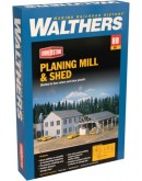 WALTHERS CORNERSTONE HO BUILDING KIT  9333059 PLANING MILL & SHED