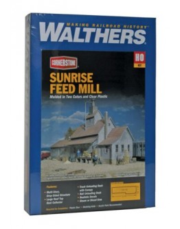 WALTHERS CORNERSTONE HO BUILDING KIT  9333061 SUNRISE FEED MILL