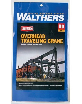 WALTHERS CORNERSTONE HO BUILDING KIT  9333102 OVERHEAD TRAVELLING CRANE