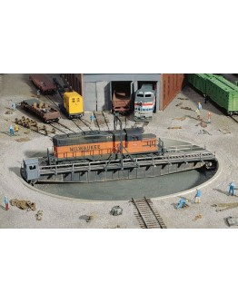 WALTHERS CORNERSTONE HO BUILDING KIT  9333171 90' TURNTABLE - UNPOWERED