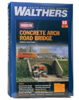 WALTHERS CORNERSTONE HO BUILDING KIT  9333196 ARCHED ROAD BRIDGE STREET SYSTEM