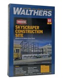 WALTHERS CORNERSTONE HO BUILDING KIT  9333761 SKYSCRAPER CONSTRUCTION SITE