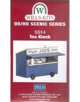 WILLS KITS PLASTIC MODELS - OO SCALE BUILDING KIT - SS14 Tea Kiosk