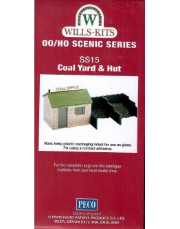 WILLS KITS PLASTIC MODELS - OO SCALE BUILDING KIT - SS15 Coal Yard and Hut