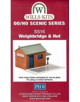 WILLS KITS PLASTIC MODELS - OO SCALE BUILDING KIT - SS16 Weighbridge & Hut