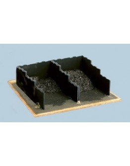 WILLS KITS PLASTIC MODELS - OO SCALE BUILDING KIT - SS17 Coal Bunkers