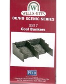 WILLS KITS PLASTIC MODELS - OO SCALE BUILDING KIT - SS17 Coal Bunkers