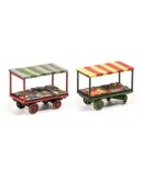 WILLS KITS PLASTIC MODELS - OO SCALE BUILDING KIT - SS37 Market Traders Barrow Stalls [2 off]