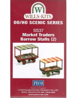 Wills SS37 OO Gauge Market Traders Barrow Stalls Kit 