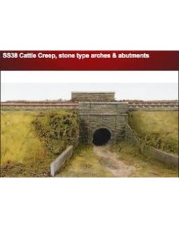 WILLS KITS PLASTIC MODELS - OO SCALE BUILDING KIT - SS38 Cattle Creep or Culvert - Stone Type arches & Abutments