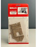 WILLS KITS PLASTIC MODELS - OO SCALE BUILDING KIT - SS38 Cattle Creep or Culvert - Stone Type arches & Abutments