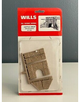 WILLS KITS PLASTIC MODELS - OO SCALE BUILDING KIT - SS38 Cattle Creep or Culvert - Stone Type arches & Abutments
