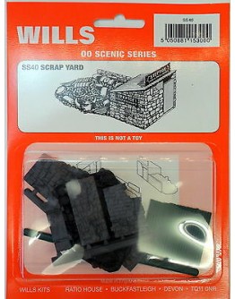 WILLS KITS PLASTIC MODELS - OO SCALE BUILDING KIT - SS40 Scrap Yard