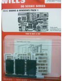 WILLS KITS PLASTIC MODELS - OO SCALE BUILDING KIT - SS42 Windows and Doors