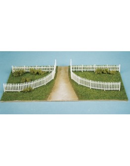 WILLS KITS PLASTIC MODELS - OO SCALE BUILDING KIT - SS45 Rustic & Picket Fencing