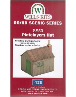 WILLS KITS PLASTIC MODELS - OO SCALE BUILDING KIT - SS50 Platelayers Hut