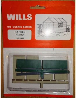 WILLS KITS PLASTIC MODELS - OO SCALE BUILDING KIT - SS58 Garden Sheds [2]