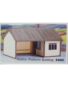 WILLS KITS PLASTIC MODELS - OO SCALE BUILDING KIT - SS60 Station Platform Building